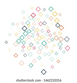 Rhombus isolated minimal geometric cover template of isolated elements.Future geometric cover rhombus isolated. Used as print, card, backdrop, template, texture, background, wallpaper, banner, border