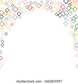 Rhombus isolated minimal geometric cover template of isolated elements.Future geometric cover rhombus isolated. Used as print, card, backdrop, template, texture, background, wallpaper, banner, border