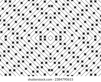 Rhombus and Lines Motif Pattern, can use for Contemporary Decoration, Ornate, Background, Fashion, Textile, Fabric, Tile, Wallpaper, Cover, Wrapping, Carpet, etc.