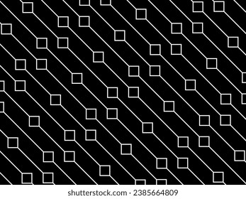 Rhombus and Lines Motif Pattern, can use for Contemporary Decoration, Ornate, Background, Fashion, Textile, Fabric, Tile, Wallpaper, Cover, Wrapping, Carpet, etc.