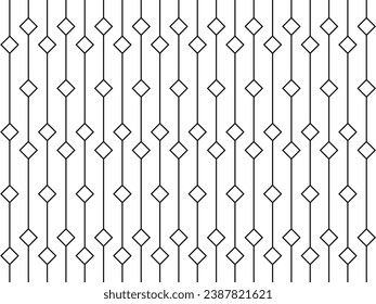 Rhombus and Lines Motif Pattern, can use for Contemporary Decoration, Ornate, Background, Fashion, Textile, Fabric, Tile, Wallpaper, Cover, Wrapping, Carpet, etc.