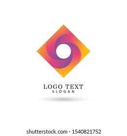Rhombus Logo. Symbol & Icon Vector Template.