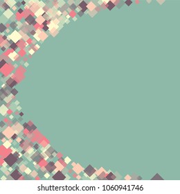 Rhombus minimal geometric cover template consisting of isolated elements.Future geometric cover rhombus. Used as print, card, backdrop, template, texture, background, wallpaper, banner, border