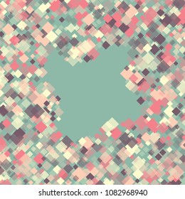 Rhombus minimal geometric cover template consisting of isolated elements.Future geometric cover rhombus. Used as print, card, backdrop, template, texture, background, wallpaper, banner, border