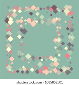 Rhombus minimal geometric cover template consisting of isolated elements.Future geometric cover rhombus. Used as print, card, backdrop, template, texture, background, wallpaper, banner, border