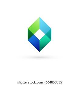Rhombus. Modern icon design logo element. Best for identity and logotypes
