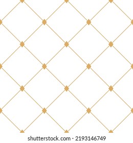 Rhombus monochrome vector minimalism seamless pattern. Ethnic boho beige and white print cell