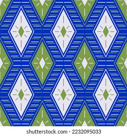 Rhombus motif argyle textile print vector seamless pattern ethnic design. Patchwork trendy geo ornament. Bohemian rhombus shapes wallpaper. Template doodle scrap textured elements.