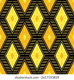 Rhombus motif ogee textile print vector seamless pattern folk design. Moroccan tissue repeat ornament. Beautiful rhombus shapes texture. Template doodle scrap textured elements.