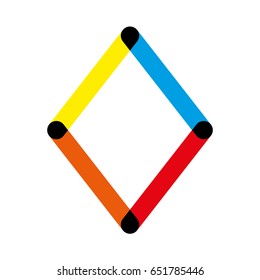 Rhombus with nodes