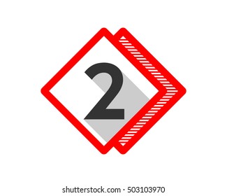 rhombus number typography typeset logotype numeral numeric nominal image vector icon