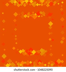 Rhombus orange minimal geometric cover template of isolated elements.Future geometric cover rhombus orange. Used as print, card, backdrop, template, texture, background, wallpaper, banner, border