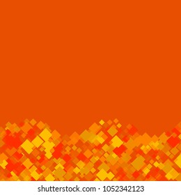 Rhombus orange minimal geometric cover template of isolated elements.Future geometric cover rhombus orange. Used as print, card, backdrop, template, texture, background, wallpaper, banner, border