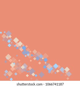 Rhombus orange minimal geometric cover template of isolated elements.Future geometric cover rhombus orange. Used as print, card, backdrop, template, texture, background, wallpaper, banner, border