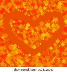 Rhombus orange minimal geometric cover template of isolated elements.Future geometric cover rhombus orange. Used as print, card, backdrop, template, texture, background, wallpaper, banner, border