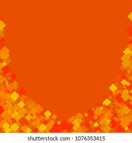 Rhombus orange minimal geometric cover template of isolated elements.Future geometric cover rhombus orange. Used as print, card, backdrop, template, texture, background, wallpaper, banner, border