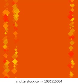 Rhombus orange minimal geometric cover template of isolated elements.Future geometric cover rhombus orange. Used as print, card, backdrop, template, texture, background, wallpaper, banner, border