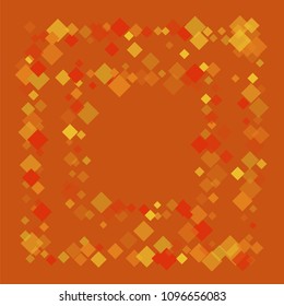 Rhombus orange minimal geometric cover template of isolated elements.Future geometric cover rhombus orange. Used as print, card, backdrop, template, texture, background, wallpaper, banner, border