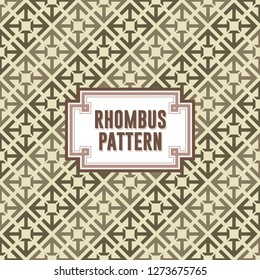 Rhombus pattern based on geometric shapes vectorized. Ideal for decoration, print media, as well as digital media.