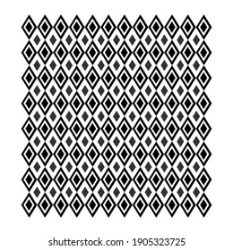Color del patrón de Rhombus es negro y blanco para uso comercial
