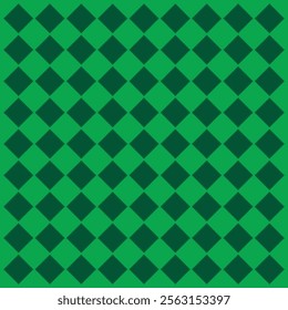 Rhombus pattern dark green colors with a light green background.