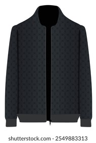 Rhombus pattern jacket. vector illustration