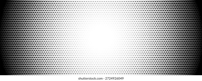 Retícula de patrón de rombo y punto de diamante fundido con degradado cuadrado de semitono. Textura de la mitad del triángulo y decoración de Fondo de pantalla rombo con patrón geométrico de estructura. Forma papel de rombo.