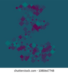 Rhombus pattern minimal geometric cover template of isolated elements.Future geometric cover rhombus pattern. Used as print, card, backdrop, template, texture, background, wallpaper, banner, border