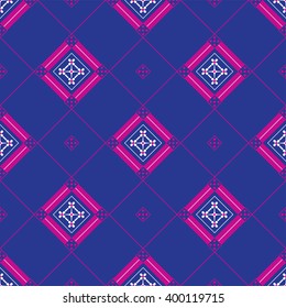 Rhombus pattern pink