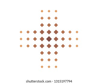 rhombus pattern proximity cross design