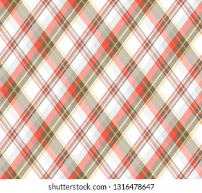 rhombus pattern, tartan plaid, Seamless Scottish pattern for clothes, shirts, dresses, and other textile products. checker striped geometric background