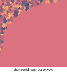 Rhombus pink minimal geometric cover template of isolated elements.Future geometric template rhombus pink. Used as print, card, backdrop, template, texture, background, wallpaper, banner, border