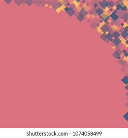 Rhombus pink minimal geometric cover template of isolated elements.Future geometric template rhombus pink. Used as print, card, backdrop, template, texture, background, wallpaper, banner, border