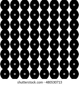Rhombus, polka dot geometric seamless pattern. Fashion graphic background design. Modern stylish abstract monochrome texture. Template for prints, textiles, wrapping, wallpaper etc VECTOR illustration