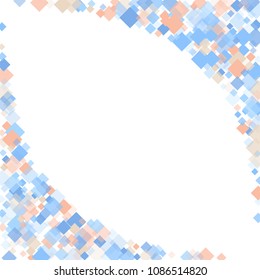 Rhombus print minimal geometric cover template of isolated elements.Future geometric cover rhombus print. Used as print, card, backdrop, template, texture, background, wallpaper, banner, border