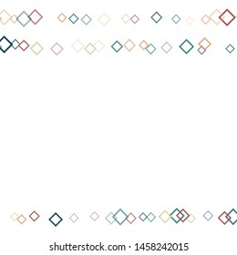 Rhombus print minimal geometric cover template of isolated elements.Future geometric cover rhombus print. Used as print, card, backdrop, template, texture, background, wallpaper, banner, border