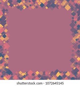 Rhombus purple minimal geometric cover template of isolated elements.Future geometric template rhombus purple. Used as print, card, backdrop, template, texture, background, wallpaper, banner, border