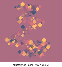 Rhombus purple minimal geometric cover template of isolated elements.Future geometric template rhombus purple. Used as print, card, backdrop, template, texture, background, wallpaper, banner, border
