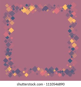 Rhombus purple minimal geometric cover template of isolated elements.Future geometric template rhombus purple. Used as print, card, backdrop, template, texture, background, wallpaper, banner, border