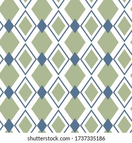 Rhombus sin costuras. Patrón geométrico colorido. Fondo abstracto con hombros. Ilustración vectorial. Textura de repetición de moda. Elegante adorno. Papel de diseño moderno, papel pintado, textil.