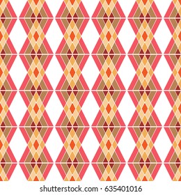 Rhombus seamless pattern. Fashion graphic background design. Modern stylish abstract texture. Colorful template for prints, textiles, wrapping, wallpaper, website etc. Vector illustration