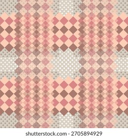 Patrón de rombo sin fisuras, decoración oriental. Diseño de Vector
