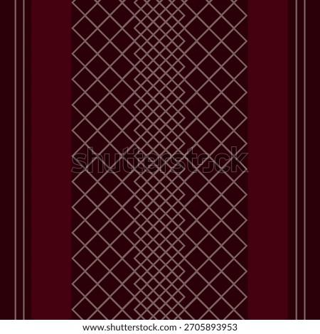 Rhombus seamless pattern, oriental decoration. Vector design