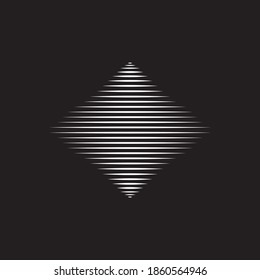 Logo-Design für Rhombus-Form, Vektorgrafik-Vorlage