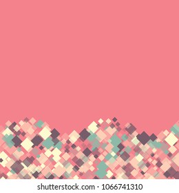 Rhombus shape minimal geometric cover template of isolated elements.Future geometric cover rhombus shape. Used as print, card, backdrop, template, texture, background, wallpaper, banner, border