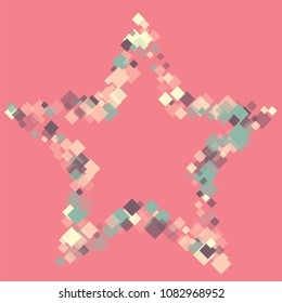Rhombus shape minimal geometric cover template of isolated elements.Future geometric cover rhombus shape. Used as print, card, backdrop, template, texture, background, wallpaper, banner, border