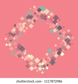 Rhombus shape minimal geometric cover template of isolated elements.Future geometric cover rhombus shape. Used as print, card, backdrop, template, texture, background, wallpaper, banner, border