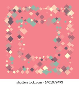 Rhombus shape minimal geometric cover template of isolated elements.Future geometric cover rhombus shape. Used as print, card, backdrop, template, texture, background, wallpaper, banner, border
