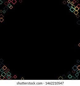 Rhombus shape minimal geometric cover template of isolated elements.Future geometric cover rhombus shape. Used as print, card, backdrop, template, texture, background, wallpaper, banner, border