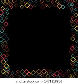 Rhombus shape minimal geometric cover template of isolated elements.Future geometric cover rhombus shape. Used as print, card, backdrop, template, texture, background, wallpaper, banner, border